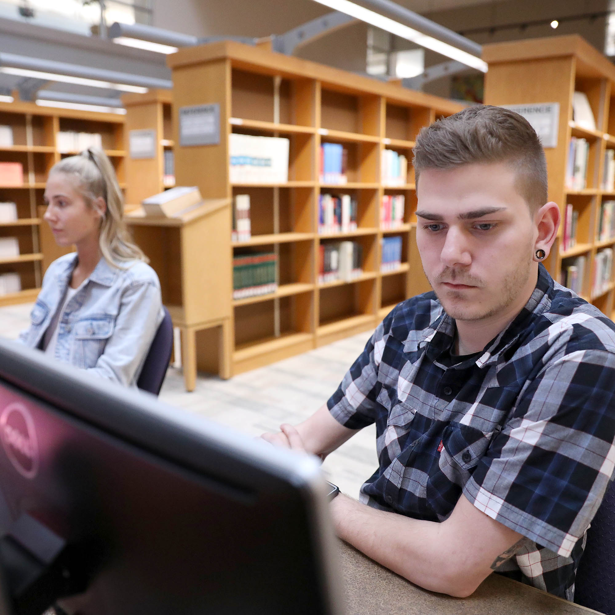 students studying