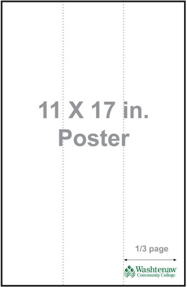 logo placement for poster size