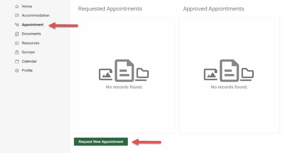 Accommodate Student Login Learning Support Services 