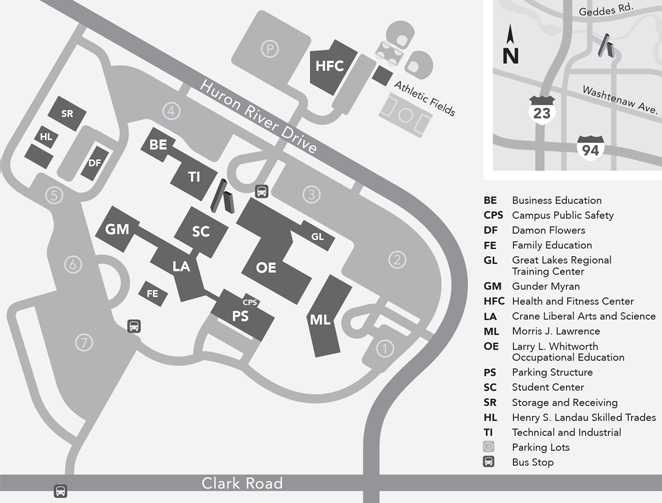 Oakland County Campus Map Directions, Maps & Parking